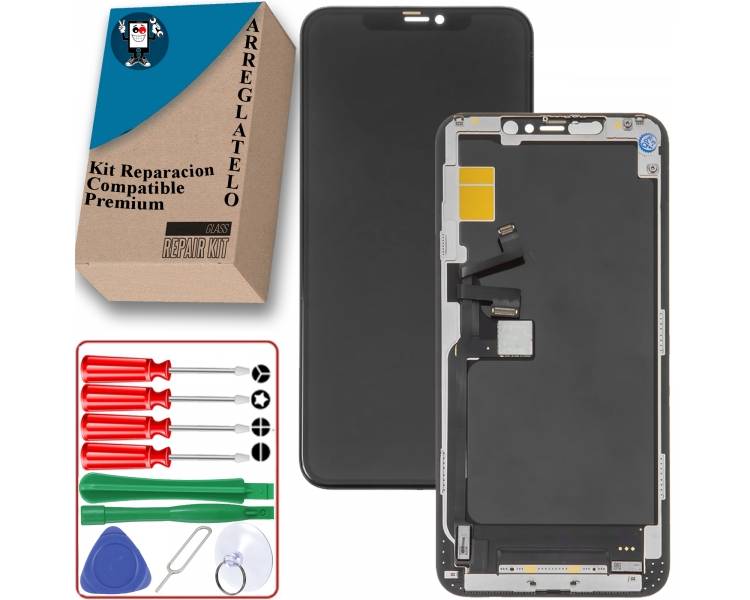 Kit Reparación Pantalla para Apple iPhone 11 Pro Max Negra, Incell