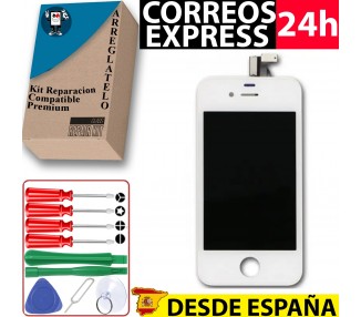Pantalla Original Reacondicionada Para iPhone 4 Blanca