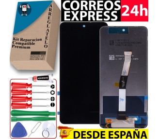 Kit Reparación Pantalla para Xiaomi Redmi Note 9 Pro, Note 9S Negra