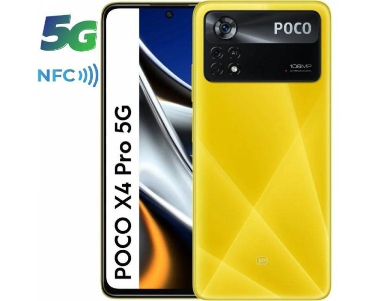 Smartphone xiaomi pocophone x4 pro 8gb/ 256gb/ 6.67'/ 5g/ amarillo