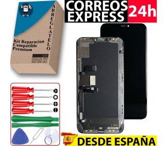 Kit Reparación Pantalla Para iPhone XS, Negra & Herramientas