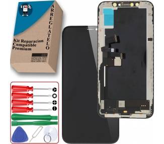 Kit Reparación Pantalla para iPhone XS, OLED & Herramientas