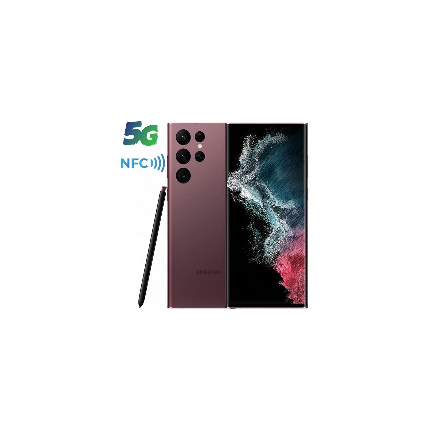 Smartphone samsung galaxy s22 ultra 8gb/ 128gb/ 6.8'/ 5g/ burdeos