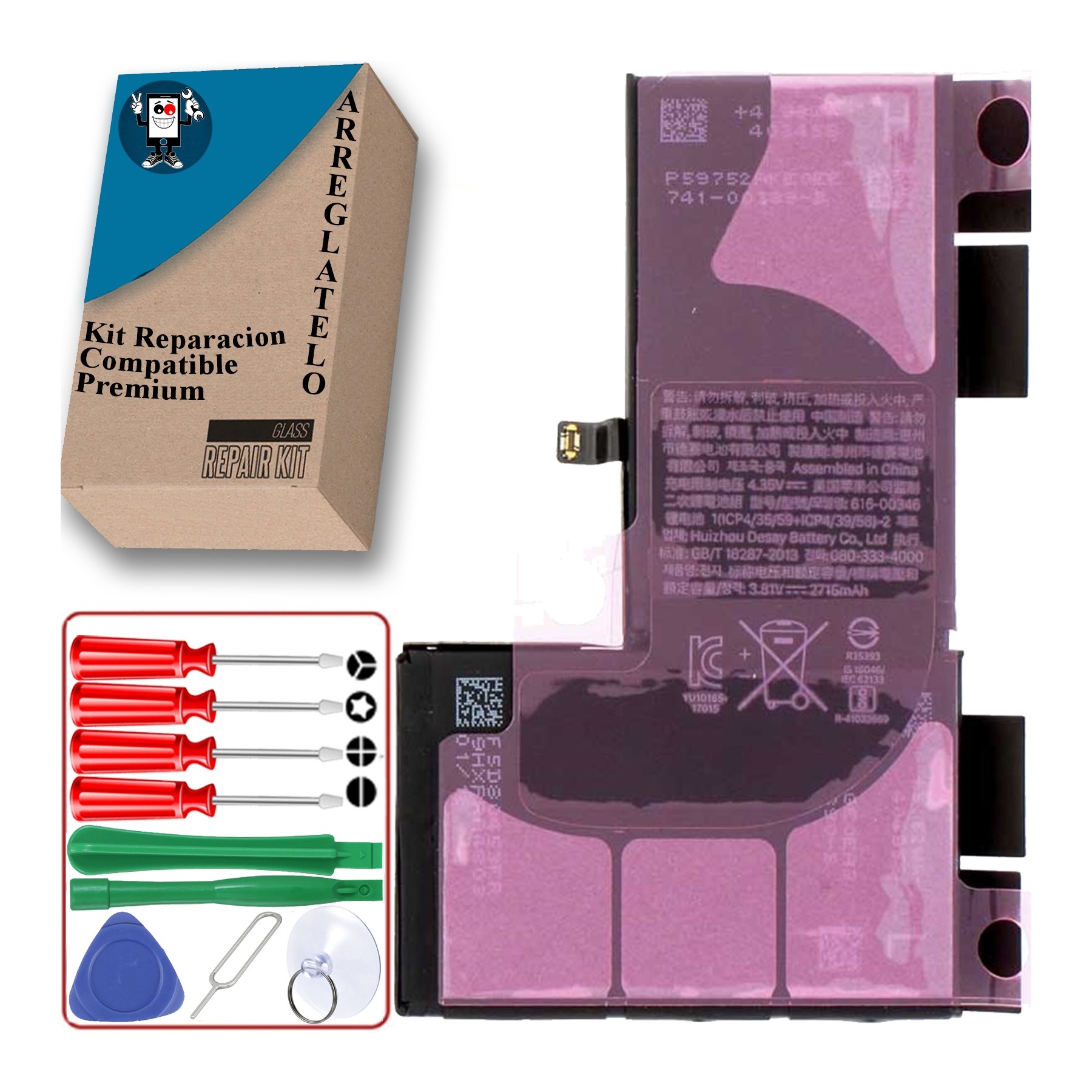 Batería iPhone X 10, Capacidad Original OEM & Herramientas