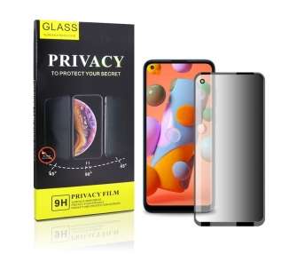 Cristal Templado Privacidad Para Samsung Galaxy A11 Protector Pantalla 5D Curvo