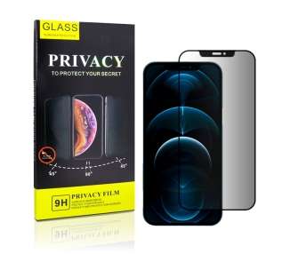 Cristal Templado Privacidad para iPhone 12 Pro Max Protector Pantalla 5D Curvo