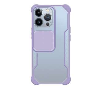 Funda Gel Compatible para iPhone 13 Pro Max con cámara Cubierta Deslizante