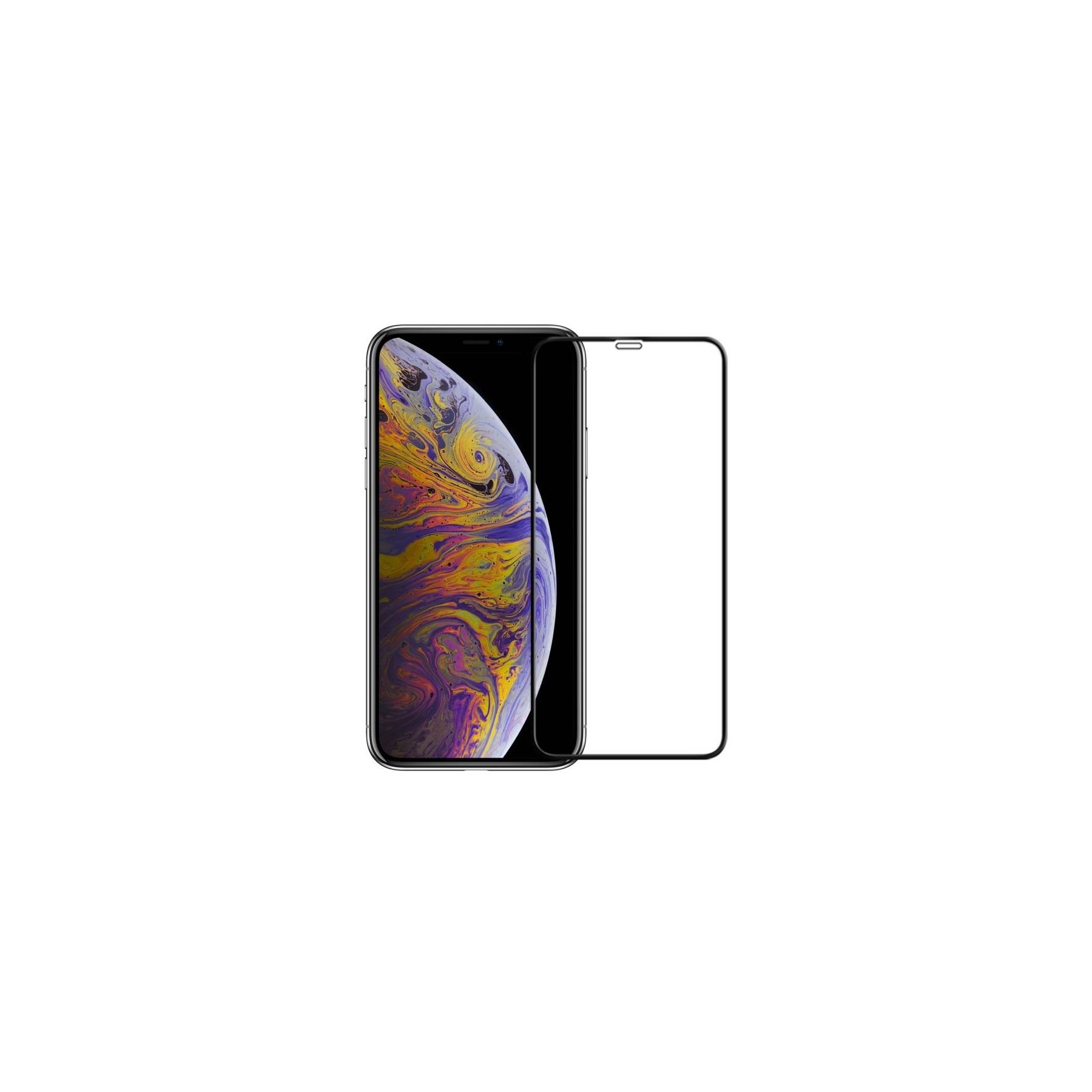 Cristal templado Full Glue para iPhone 13,13 Pro 6.1" Protector Pantalla Negro