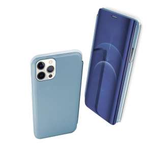 Funda Flip con Stand Compatible para iPhone 13 Pro 6.1" Clear View