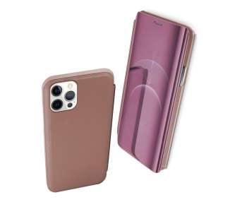 Funda Flip con Stand Compatible para iPhone 13 Pro 6.1" Clear View