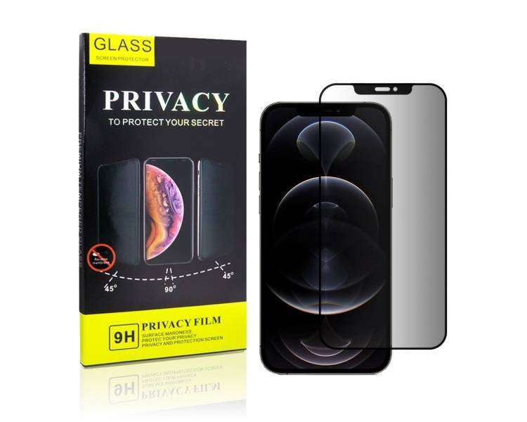 Cristal Templado Privacidad para iPhone 13 , 13 Pro Protector Pantalla 5D Curvo
