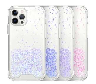 Funda Gel transparente purpurina Compatible con iPhone 13 Mini 5.4" 