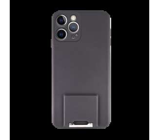 Funda Silicona Suave Compatible con iPhone 12 Pro Max Soporte Plegable 4-Colores
