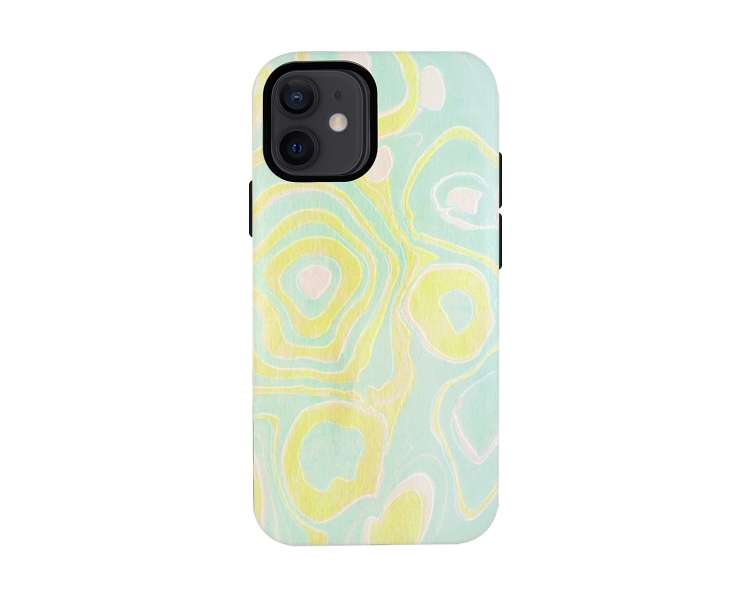 Funda Gel Doble Capa Compatible para iPhone 12 Pro Max - Forma Amarilla