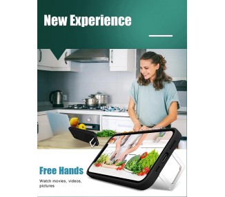 Funda Gel Silicona Suave Flexible para iPhone 12 Pro Soporte Plegable 4-Colores