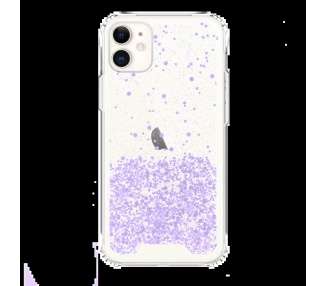Funda Gel transparente purpurina Compatible con iPhone 11 