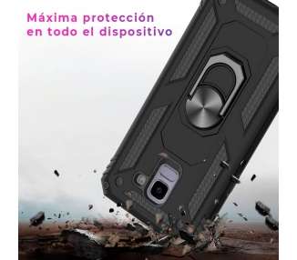 Funda Aluminio Antigolpe IPhone 6 / 7 / 8 con Imán y Soporte de Anilla 360º