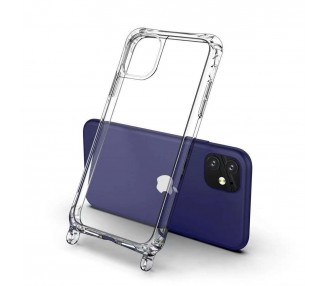 Funda Brillante con Degradado Anti-golpe con Cordón Compatible con iPhone XS Max