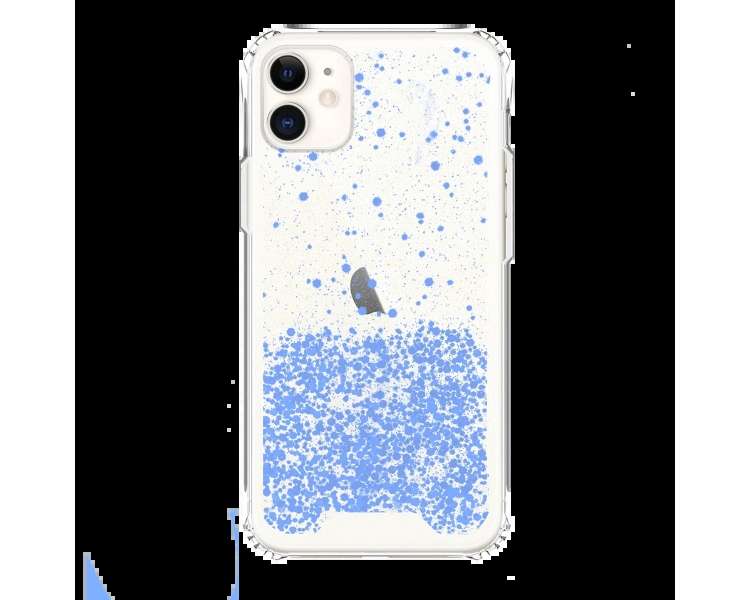 Funda Gel transparente purpurina Compatible con iPhone XR 
