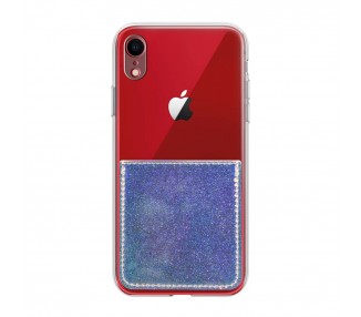 Funda Gel Compatible para iPhone XR con Tarjetero