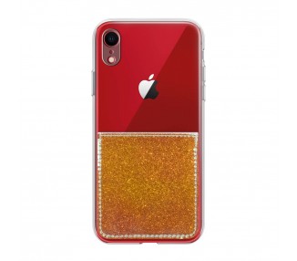 Funda Gel Compatible para iPhone XR con Tarjetero