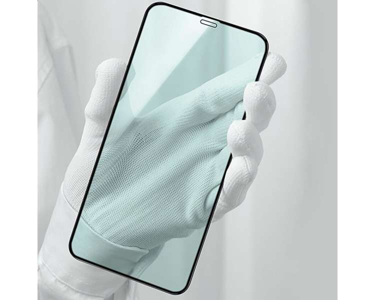 Cristal templado Anti-Estático para iPhone 7,8 Protector Pantalla Curvo Blanco
