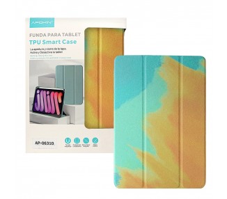 Funda Smart Cover Dibujo Acuarela Compatible con iPad Mini 6 con Soporte