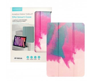 Funda Smart Cover Dibujo Acuarela Compatible con iPad Mini 6 con Soporte