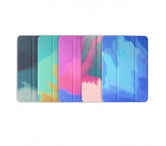 Funda Smart Cover Dibujo Acuarela Compatible con iPad Mini 6 con Soporte