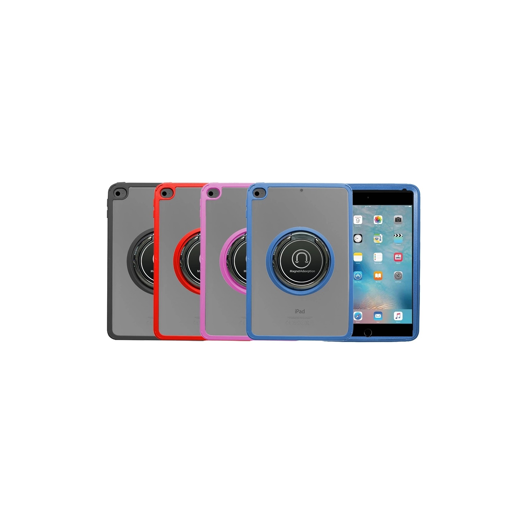 Funda Compatible para iPad Mini 4,5,6 2 Piezas Protección Integral con Anilla