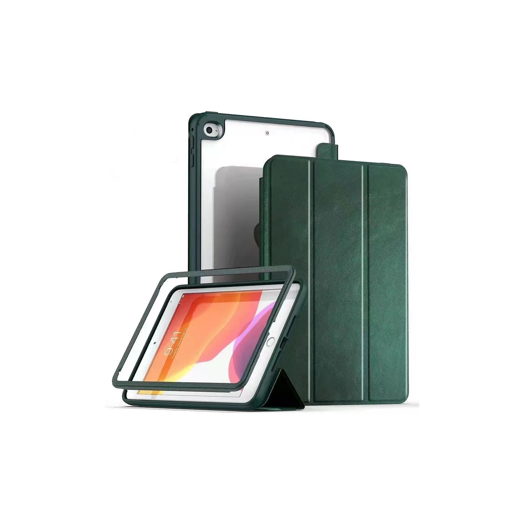 Funda Flip Cover Tapa Piel Trasera Anti-Golpe para Ipad 5,6,7 Air New 9.7"