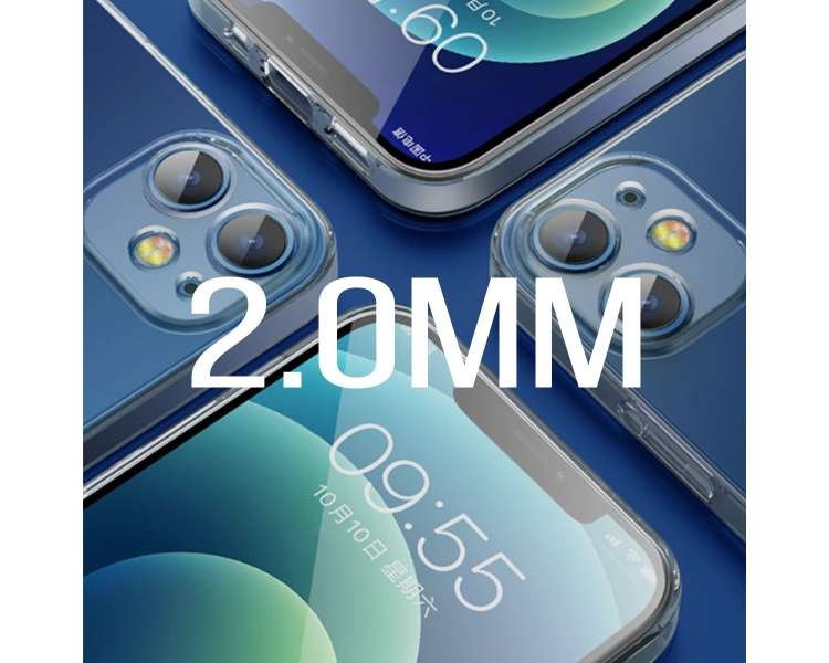 Funda Silicona Compatible con Samsung Galaxy S22 Transparente 2.0MM Extra Grosor