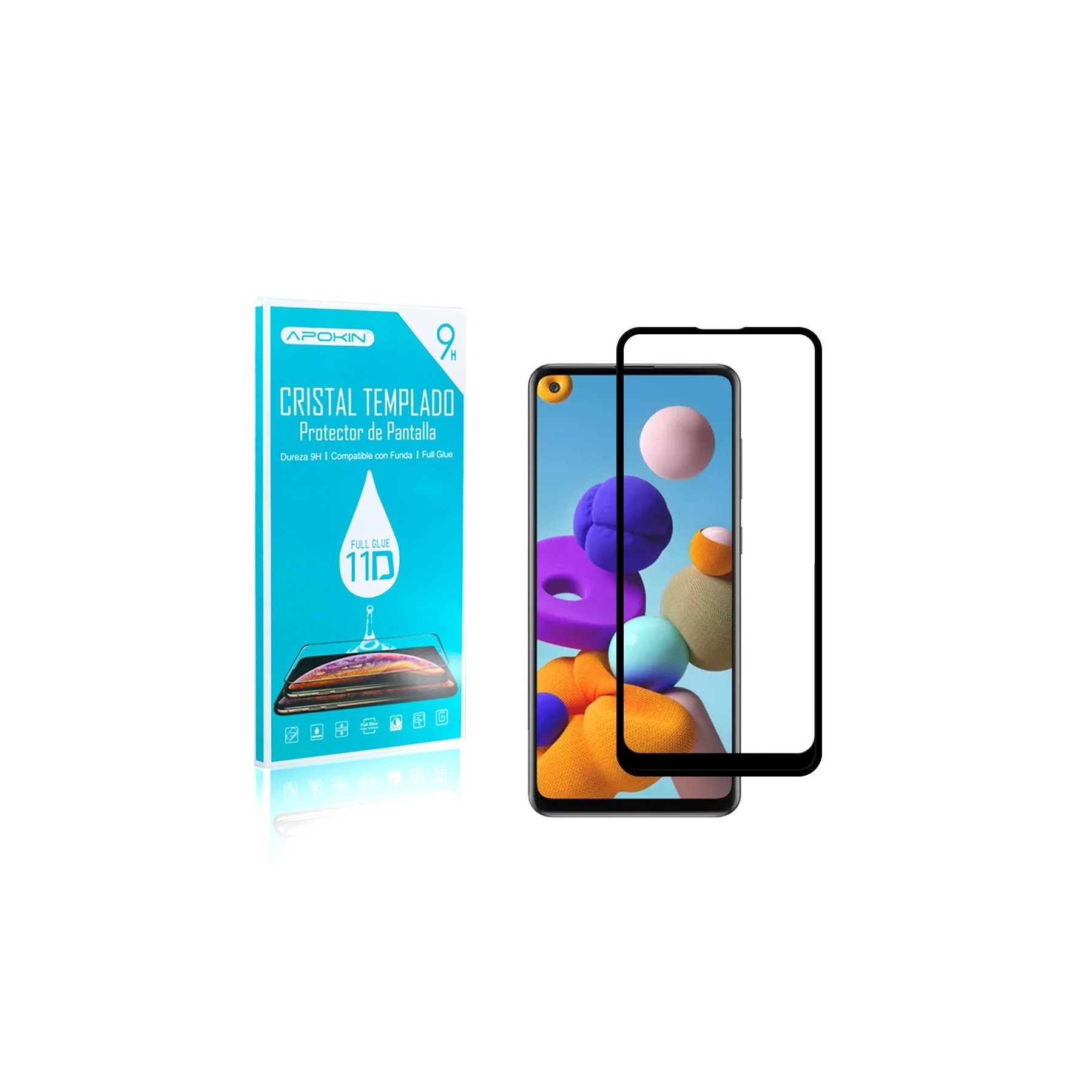 Cristal Templado Full Glue para Samsung Galaxy S22 Plus Protector Pantalla Curvo