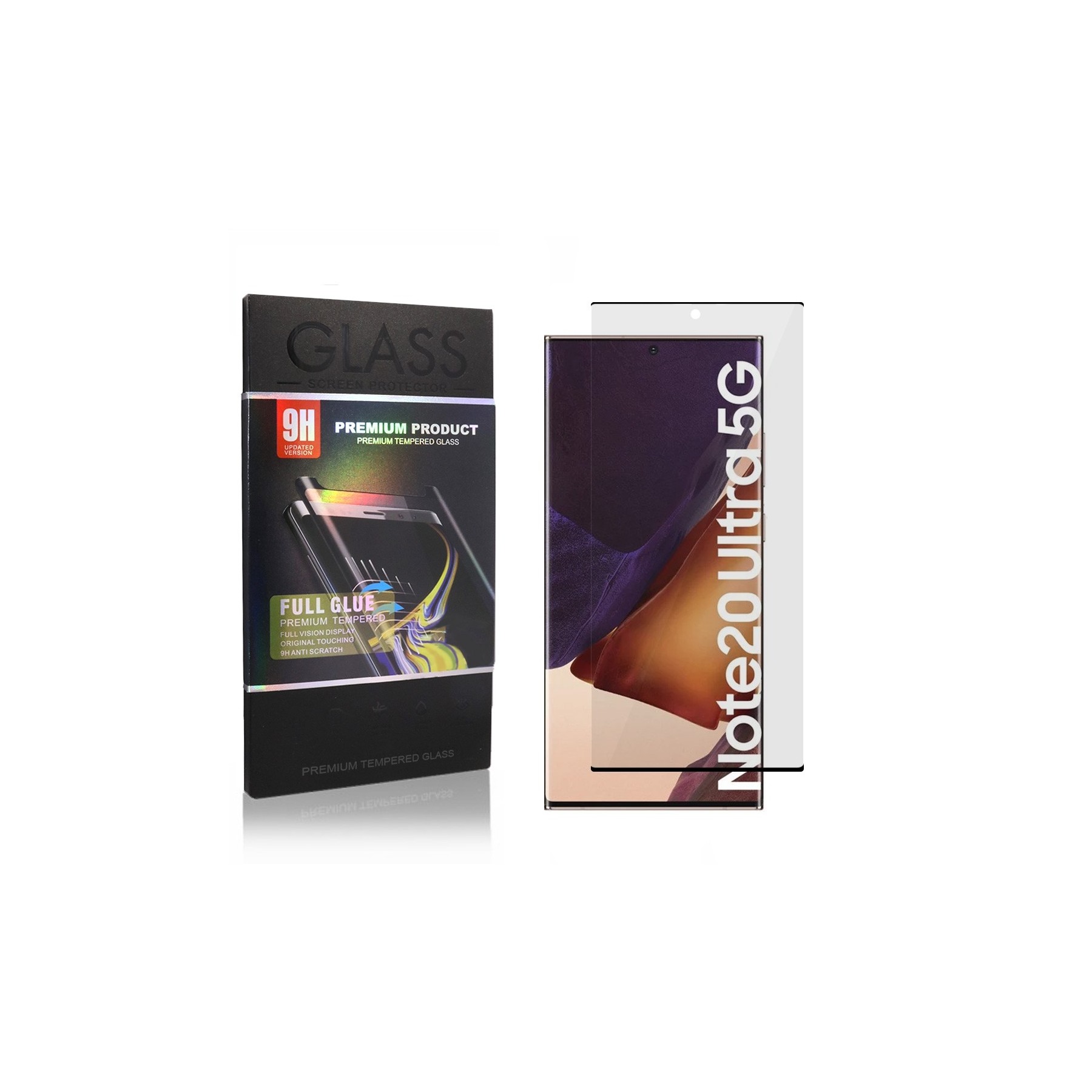 Cristal Templado Curvo Full Glue para Samsung Galaxy S21 Ultra Funciona Huella