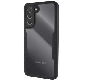 Funda Doble Silicona Anti Golpe Compatible con Samsung Galaxy S21 Delante Detras