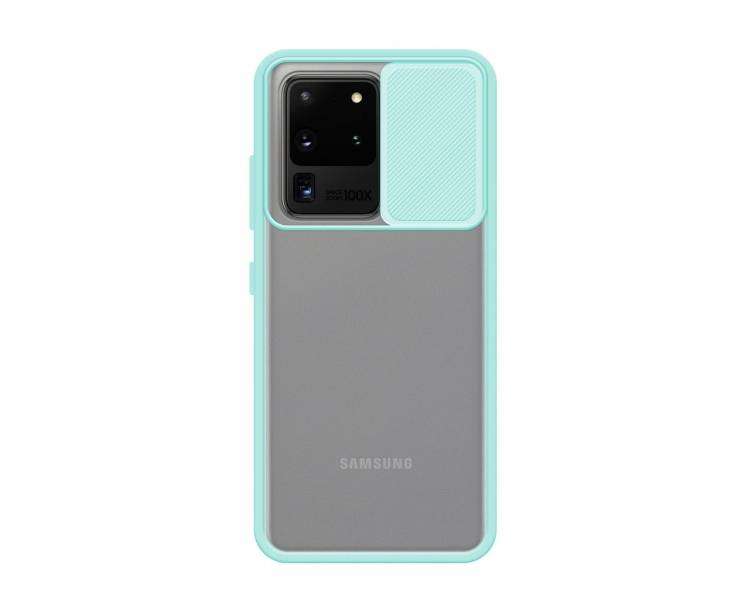 Funda Gel para Samsung Galaxy S20 Ultra con cámara Cubierta Deslizante