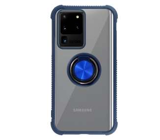 Funda Gel Antigolpe Compatible con Samsung Galaxy S20 Ultra Imán Soporte Anilla