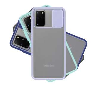 Funda Gel Compatible para Samsung Galaxy S20 Plus con cámara Cubierta Deslizante