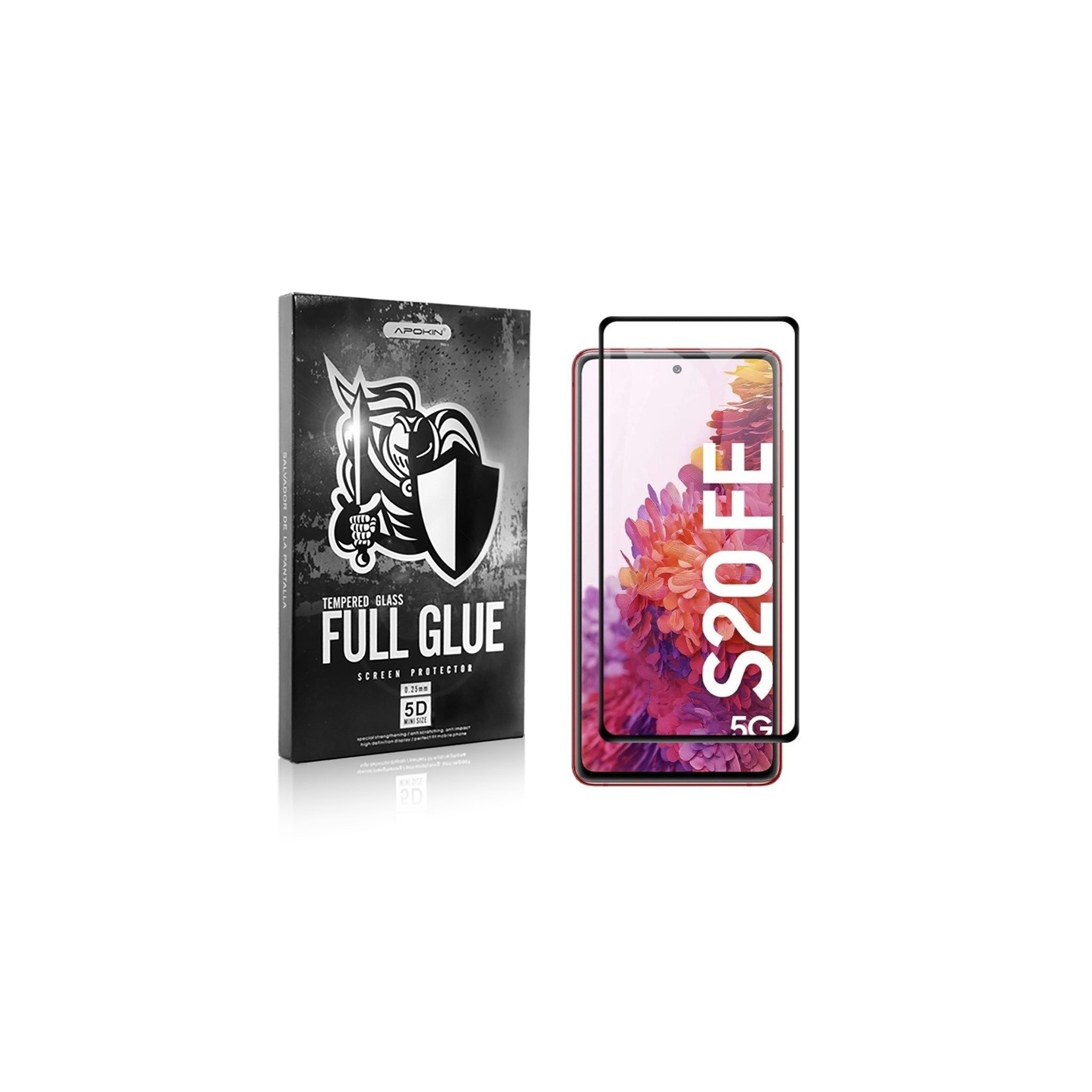 Cristal Templado Full Glue para Samsung Galaxy S20 FE Protector Pantalla Curvo