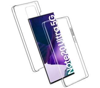 Funda para Samsung Galaxy Note 20 Ultra Silicona Transparente Delante Detras