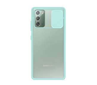 Funda Gel Compatible para Samsung Galaxy Note 20 con cámara Cubierta Deslizante
