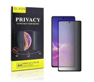 Cristal Templado Privacidad Para Samsung Galaxy A91 Protector Pantalla 5D Curvo