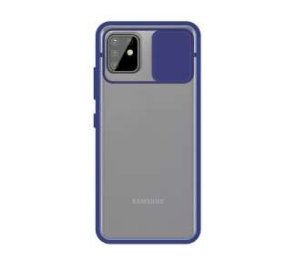 Funda Gel para Samsung Galaxy Note 10 Lite,A81 con cámara Cubierta Deslizante