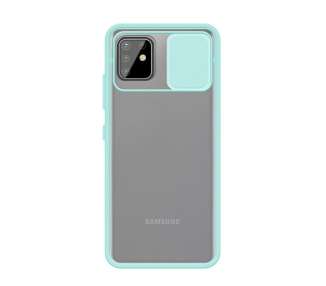 Funda Gel para Samsung Galaxy Note 10 Lite,A81 con cámara Cubierta Deslizante