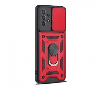 Funda con Anilla y Cámara Deslizante Samsung Galaxy A52 con Imán