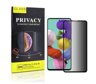 Cristal Templado Privacidad Para Samsung Galaxy A51 Protector Pantalla 5D Curvo