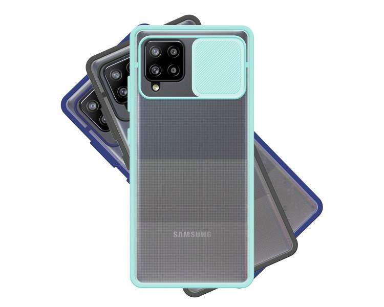 Funda Gel Compatible para Samsung Galaxy A42 5G con cámara Cubierta Deslizante