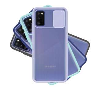 Funda Gel Compatible para Samsung Galaxy A41 con cámara Cubierta Deslizante
