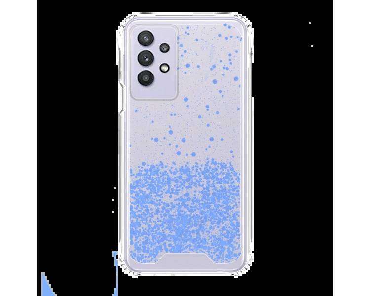 Funda Gel transparente purpurina compatible con Samsung A32 5G