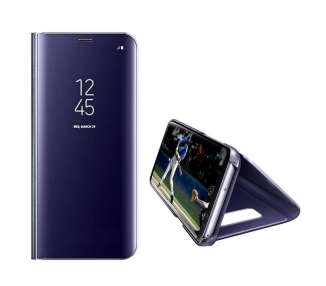 Funda Flip con Stand Compatible para Samsung Galaxy A32-5G Clear View